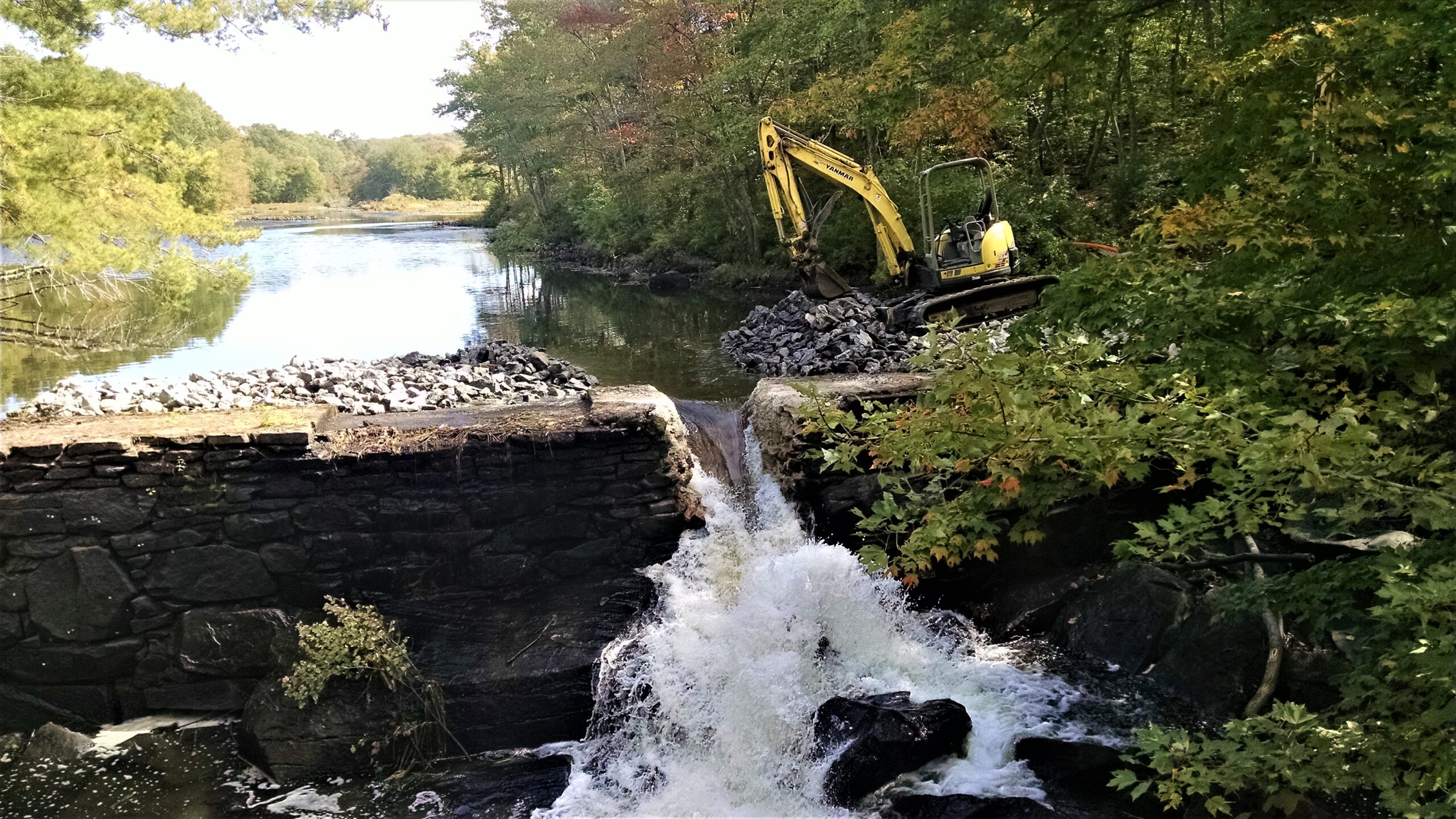 Dam Site after Removal - Ed Bills Dam Removal, Lyme, Connecticut, US